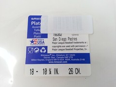 NEW 126pc Sealed San Diego Padres MLB Baseball Party Plates Square 10.25 Inch