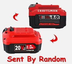 2 Pack 8.0Ah For Craftsman V20 20V MAX Lithium Battery CMCB204 CMCB202 CMCB206