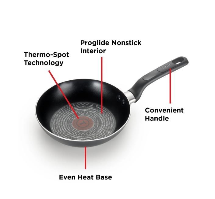 T-fal Easy Care Nonstick Cookware, Fry Pan, 8 inch, Grey