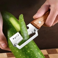 1 Pc Stainless Steel Peeler with Wooden Handle – Fruit & Vegetable Slicer-NEW
