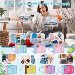 14 Set Packing Cubes for Travel Days of Week Packing Cubes with Labels Campin…