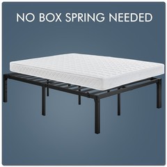 Metal Platform Bed Frame Non-Slip Design/No Box Spring Needed 14/16/18 Inch