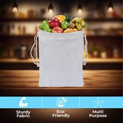 Biglotbags – Premium Poly Cotton Double Drawstring Reusable Muslin Bags