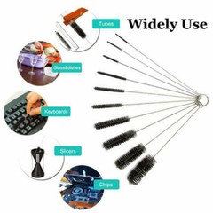 Nylon Straw Brush Cleaner Bottle Tube Pipe Small Long Cleaning 10Pcs Set USA Lot
