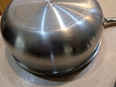 Made In Stainless Steel Saucier Pan with Lid 3 Qt Multi-Clad Cookware