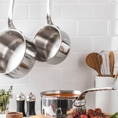 De Buyer Affinity 5-ply Stainless Steel Saucepan with Lid – 1.8 QT (Brand New)