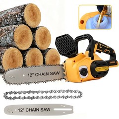 12 Inch Brushless Electric Chainsaw for DeWalt 20V Battery With Oiler
