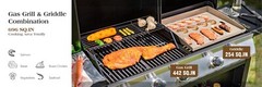 5-Burner Propane Gas Grill and Griddle Combo Stainless Steel Outdoor Patio