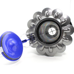 Dyson UP13 UP20 UP30 DC65 DC66 INNER CYCLONE w/ HANDLE for Canister Gray