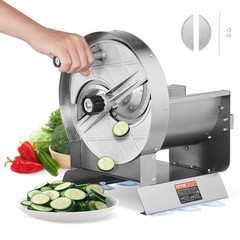 VEVOR Manual Vegetable Fruit Slicer 0-0.5 in Thickness Adjustable Food Cutter