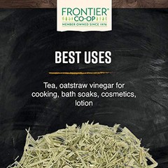 Frontier Co op Oatstraw Green Tops 1 Pound Bulk Kosher Tea Bath Soaks