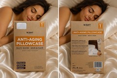 NEW-Night ANTI-AGING Pillowcases – Standard/Queen size – Beige-Soft-Health