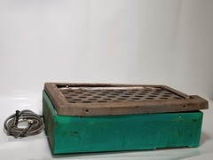Custom hot block with 2-prong plug, 19.5 x 13 x 5 inches, loose frame as shown