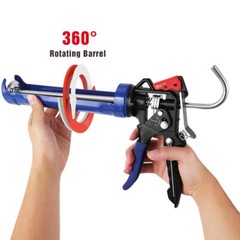 WORKPRO Caulking Gun Smooth Round Rod Adjustable Thrust Ratio Hand Silicone Gun