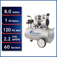 CALIFORNIA AIR TOOLS 8010 Ultra Quiet, Oil-Free Air Compressor – USED