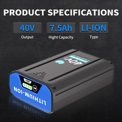 For Kobalt 40V MAX 6.0Ah / 7.5Ah Extended Run Li-Ion Battery KB540-06 KB440-03