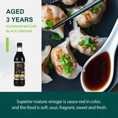 Chinkiang Vinegar 16.9 fl oz (500ml), 3 Years Aged, Naturally Fermented, Matu…