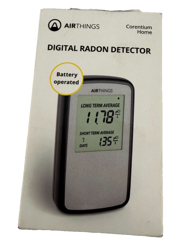 Airthings Corentium Home Digital Radon Gas Detector