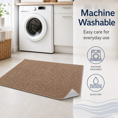 SUPER Water Absorbent Bath Mat Non-Slip Quick Dry Bathroom Shower Rug 24″