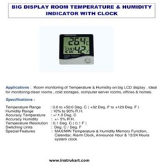 Thermometer Indoor Digital LCD Hygrometer Temperature Humidity Meter Alarm Clock