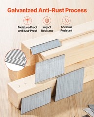 VEVOR 16 Gauge Angled Finish Nails 2000-Count (2-1/2 in,2 in,1-1/2 in,1-1/4 in)