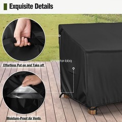 Waterproof Heavy Duty Outdoor Couch Cover Double-Stitched Patio Sofa Protector