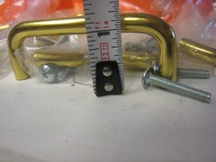 10 yes 10 Amerock BP865-3 Polished Brass 3″cc Cabinet Wire Pull Handles
