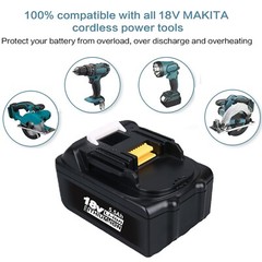 2X 5.0Ah For Makita BL1860 BL1850 18V Li-ion LXT Battery BL1850B BL1830 BL1860B