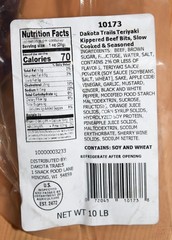 TERIYAKI Tender Beef Bits BULK 10 pounds Dakota Trails LIMITED TIME