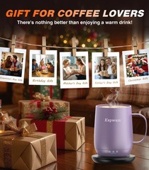 Self Heating Coffee Mug T2 16oz Smart Heated Mug 149°F Temp Control Battery