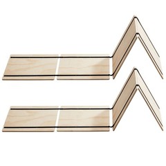 Uimoso Twin Size Bunkie Board 0.4″ Foldable Bed Board Slats w/ Connection 8 Pcs