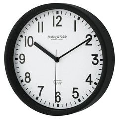 Mainstays Basic Indoor 8.78″ Black Analog Round Modern Wall Clock