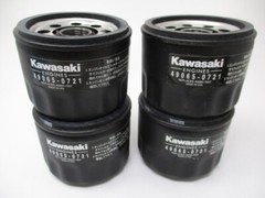 4 Genuine Kawasaki 49065-0721 Oil Filters Ariens 21548100 Toro 107-7817