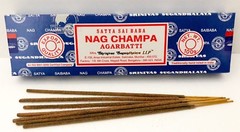 Satya Sai Baba Nag Champa Original Blue Box Incense Sticks Pick 15 40 100 250 gm