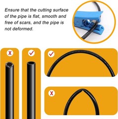Air Line Tubing Kit,1/4″ Air Hose,1/4″ (6.35MM) OD 32.8FT Polyurethane PU Air