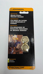 Johnson Level & Tool Brass Stair Gauges Set 405 NOS