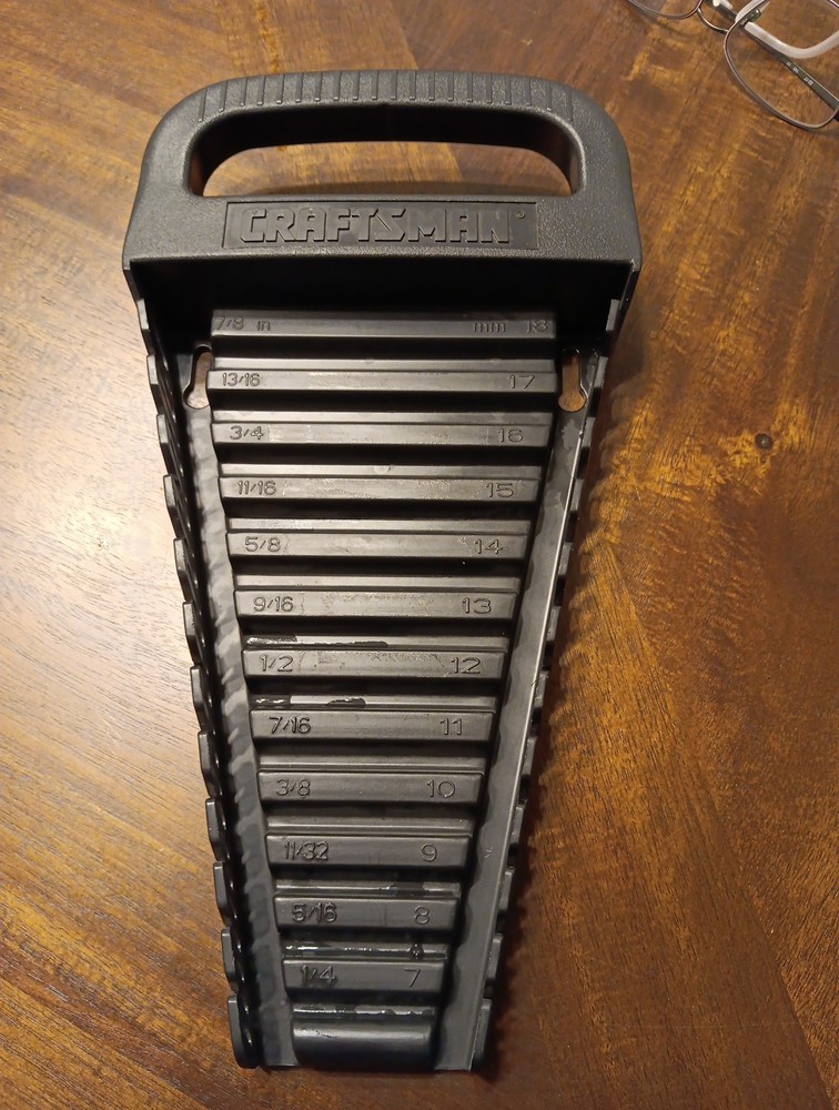 Craftsman 12 Pc SAE Or Metric Combination Wrench Set Plastic Case Holder ONLY