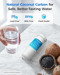 Waterdrop XWF NSF Certified Refrigerator Water Filter, Replacement for GE®