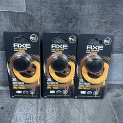 Lot Of 3 AXE Car Air Fresheners 30 Days Fresh Dark Temptation