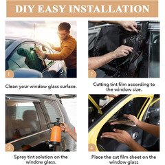 15% VLT Nano Ceramic Window Tint Film 95% IRR 99% UVR High Heat Block Multi-Size