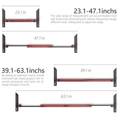 Stair Tread Template Tool Jig – Adjustable Aluminum Stair Layout Scribe Set