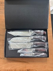 Takeshi 5-Piece Japanese Carbon Steel Knife Set + FREE Stainless Steel Holder