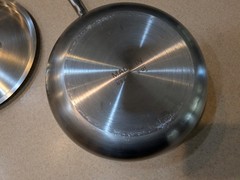 Made In Stainless Steel Saucier Pan with Lid 3 Qt Multi-Clad Cookware