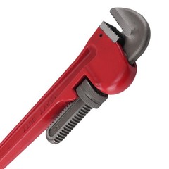 24in Adjustable Heavy Duty Pipe Wrench 85mm Jaw CRV Construction Tool