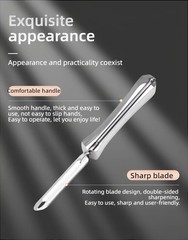 Professional Stainless Steel Peeler – Ergonomic Swivel Blade Design for Easy …