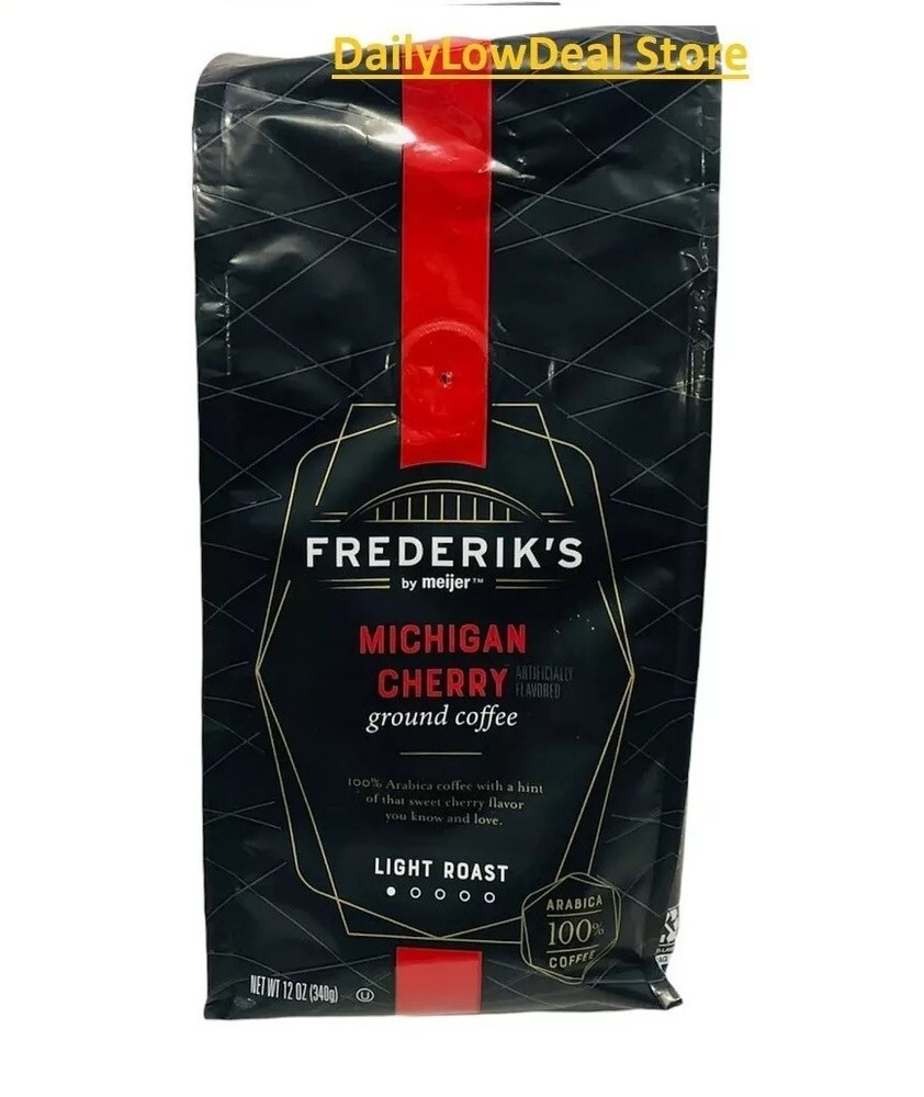 Frederik’s By Meijer Michigan Cherry Ground Coffee 12 oz FAST SHIP!!