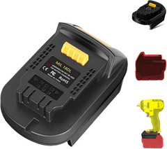 For Milwaukee M18 Battery Adapter, Adaptor Convert for Milwaukee 18V Battery to