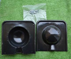 2 plastic mold sphere half (1/2) ball 7.68″ in diametre for concrete cement P13