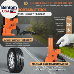 Manual Truck Tire Bead Breaker Tool, Heavy-Duty Rim-Safe Bead Breaker for 38–42