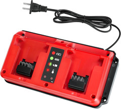 2 Ports Charger – Fast Dual Station for Milwauke M18 18V Batteries 48-11-1840